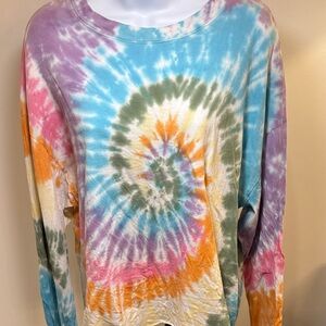 Daydreamer Tie-Dye Long Sleeve Top - Multicolor